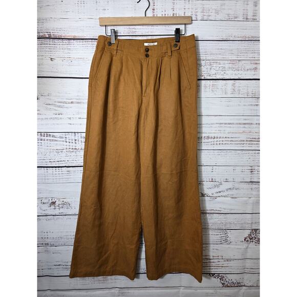 Madewell Pants - Madewell Curvy Harlow Wide-leg Pant in Drapey twill women's size 6P